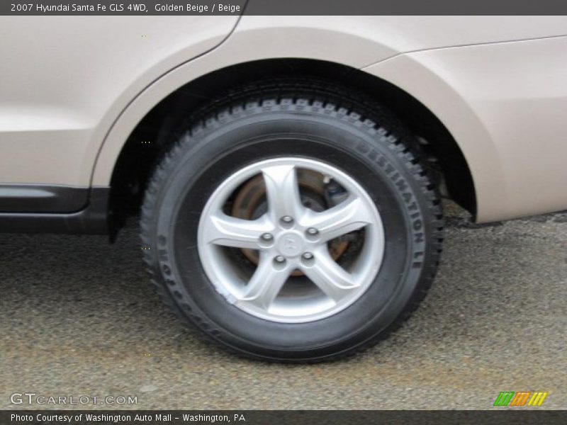 Golden Beige / Beige 2007 Hyundai Santa Fe GLS 4WD