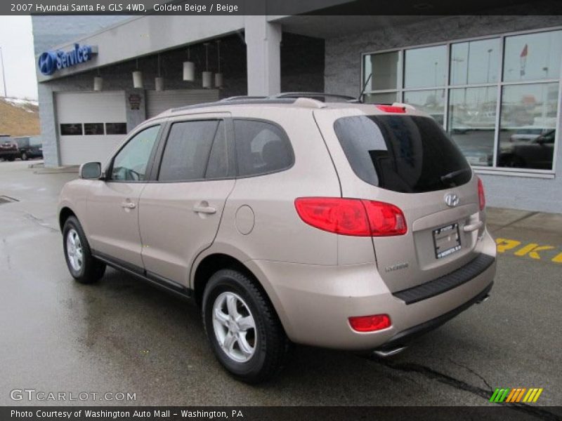Golden Beige / Beige 2007 Hyundai Santa Fe GLS 4WD
