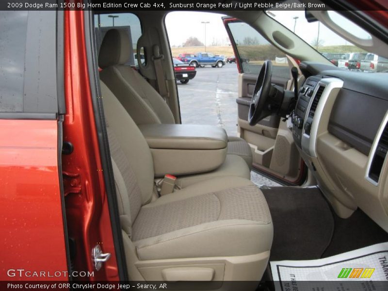 Sunburst Orange Pearl / Light Pebble Beige/Bark Brown 2009 Dodge Ram 1500 Big Horn Edition Crew Cab 4x4