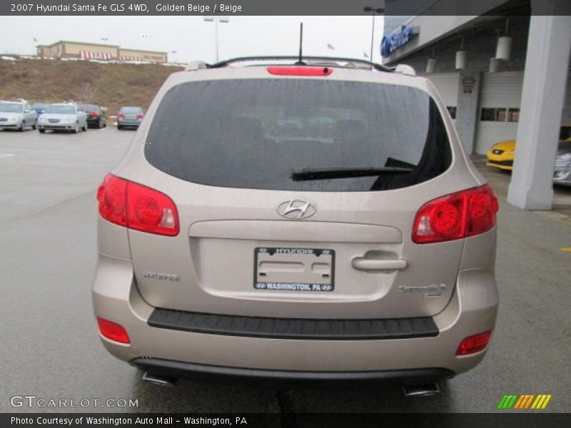 Golden Beige / Beige 2007 Hyundai Santa Fe GLS 4WD