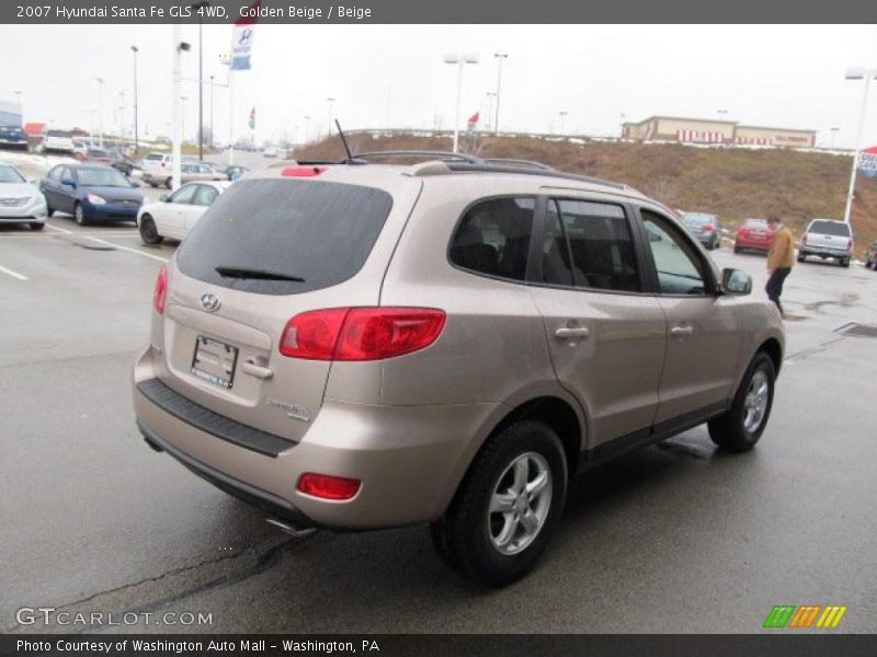 Golden Beige / Beige 2007 Hyundai Santa Fe GLS 4WD
