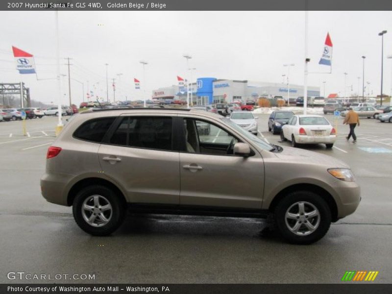 Golden Beige / Beige 2007 Hyundai Santa Fe GLS 4WD