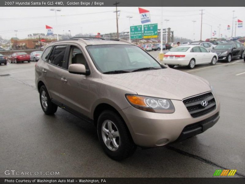 Golden Beige / Beige 2007 Hyundai Santa Fe GLS 4WD