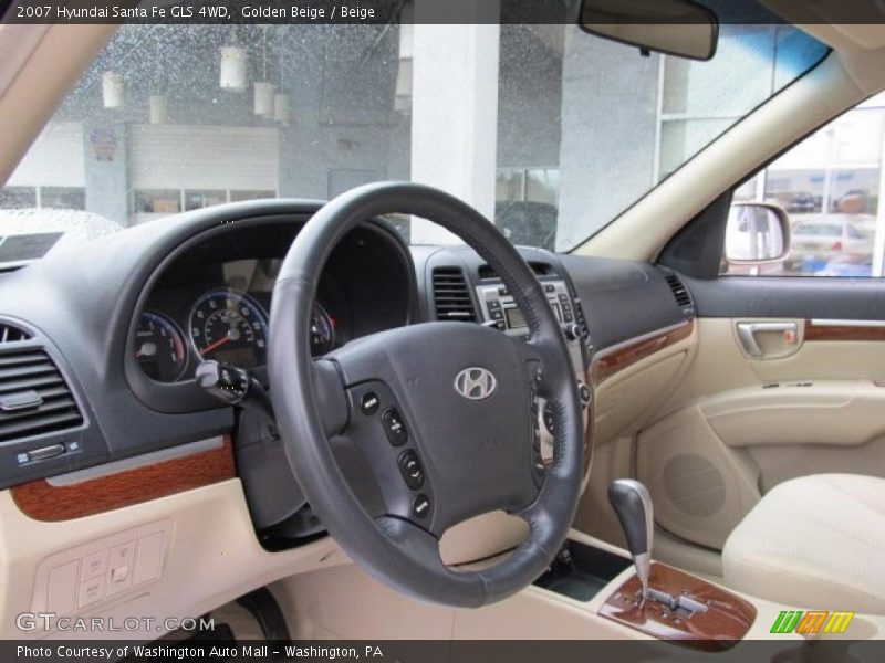 Golden Beige / Beige 2007 Hyundai Santa Fe GLS 4WD