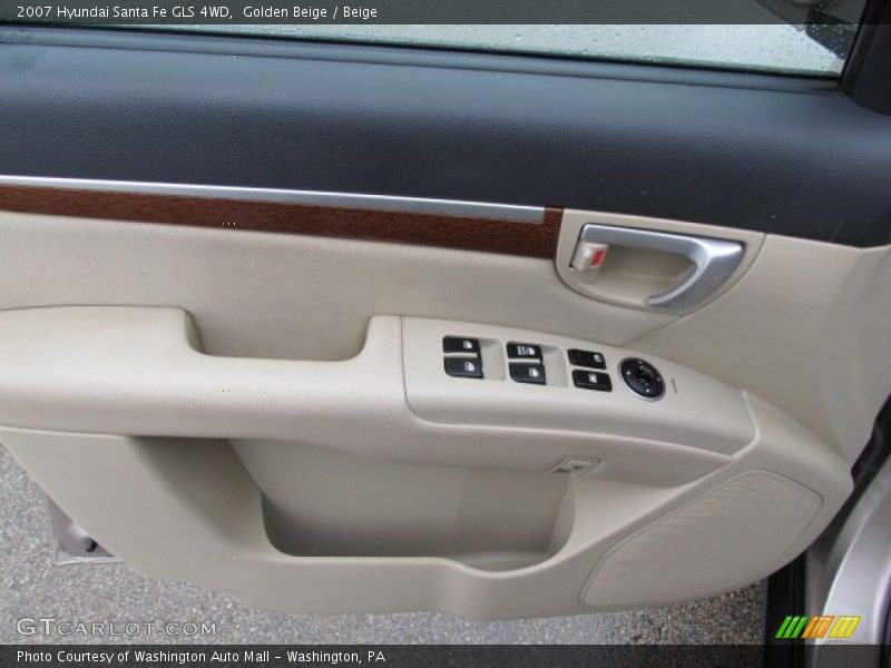 Golden Beige / Beige 2007 Hyundai Santa Fe GLS 4WD