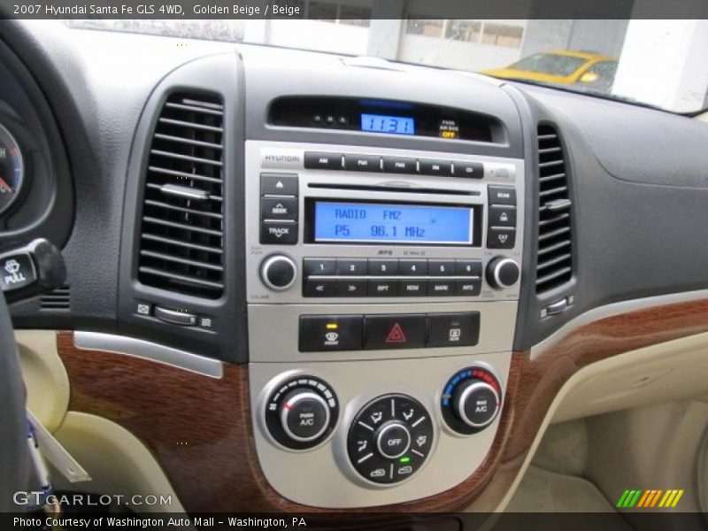 Golden Beige / Beige 2007 Hyundai Santa Fe GLS 4WD