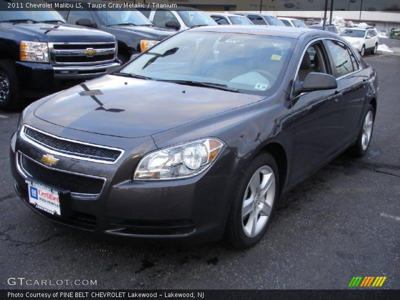Taupe Gray Metallic / Titanium 2011 Chevrolet Malibu LS