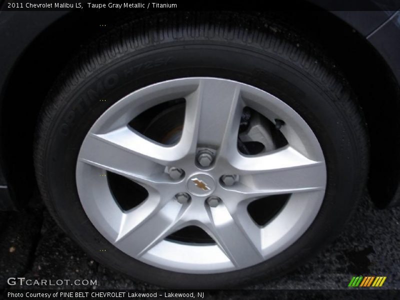 Taupe Gray Metallic / Titanium 2011 Chevrolet Malibu LS
