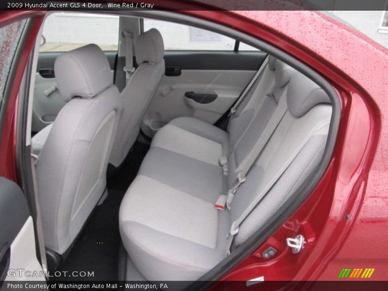 Wine Red / Gray 2009 Hyundai Accent GLS 4 Door