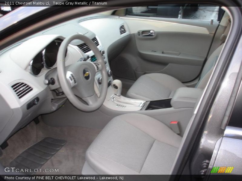 Taupe Gray Metallic / Titanium 2011 Chevrolet Malibu LS