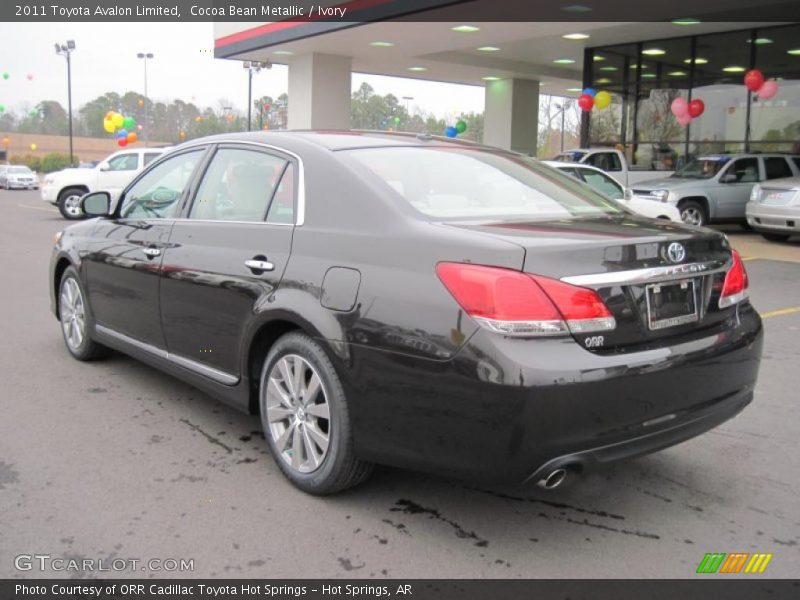 Cocoa Bean Metallic / Ivory 2011 Toyota Avalon Limited
