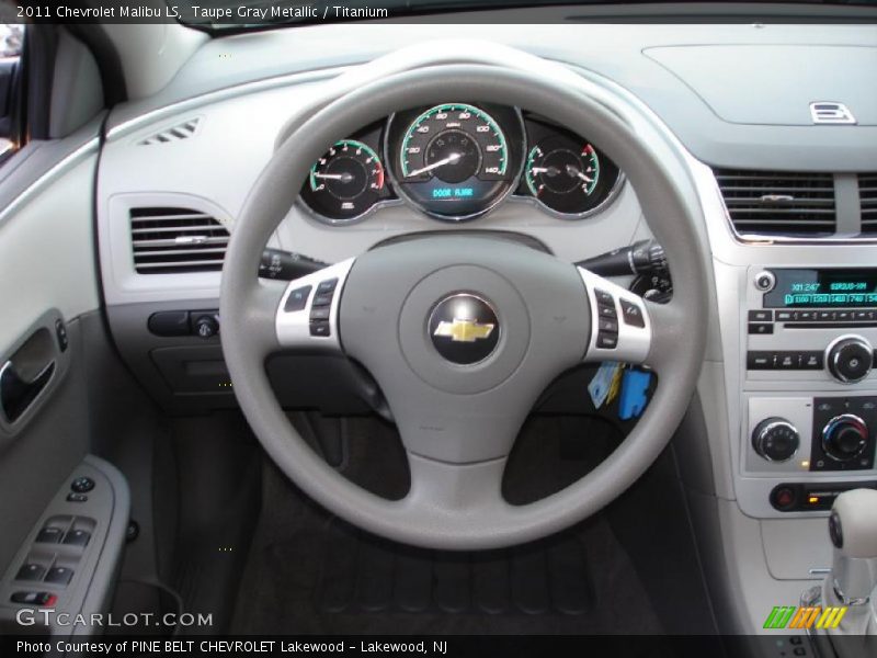 Taupe Gray Metallic / Titanium 2011 Chevrolet Malibu LS