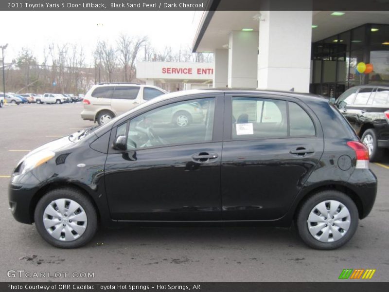 Black Sand Pearl / Dark Charcoal 2011 Toyota Yaris 5 Door Liftback