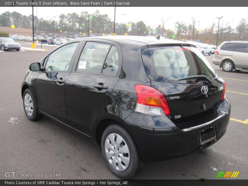 Black Sand Pearl / Dark Charcoal 2011 Toyota Yaris 5 Door Liftback