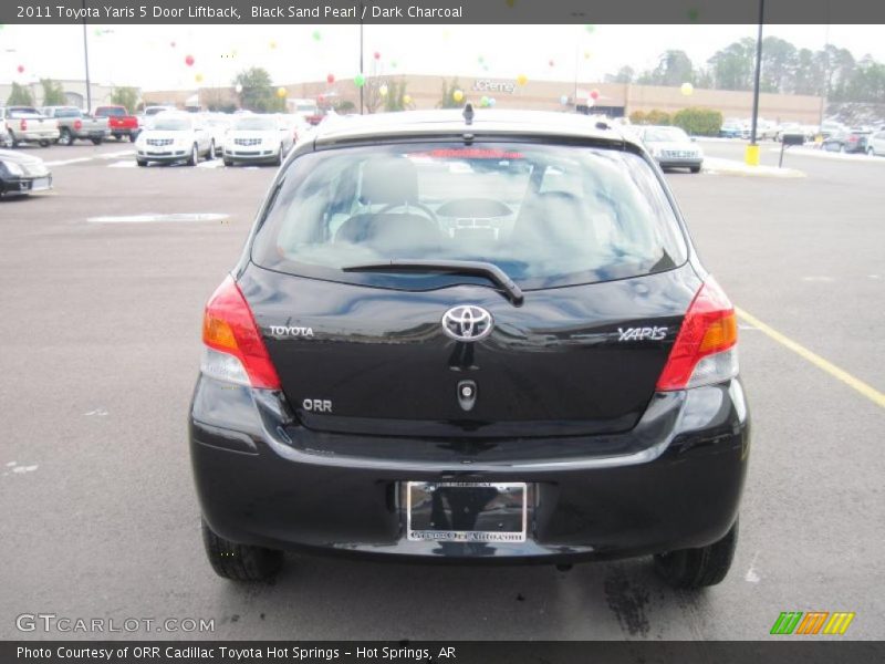 Black Sand Pearl / Dark Charcoal 2011 Toyota Yaris 5 Door Liftback