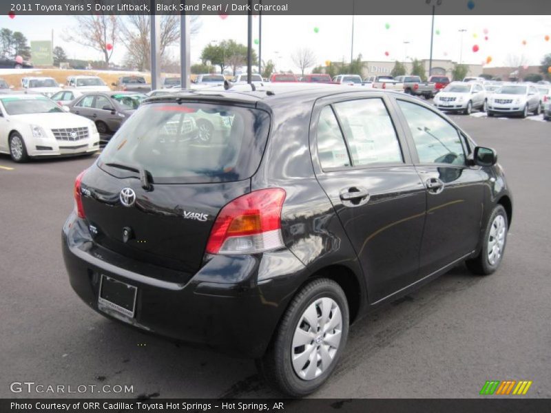 Black Sand Pearl / Dark Charcoal 2011 Toyota Yaris 5 Door Liftback