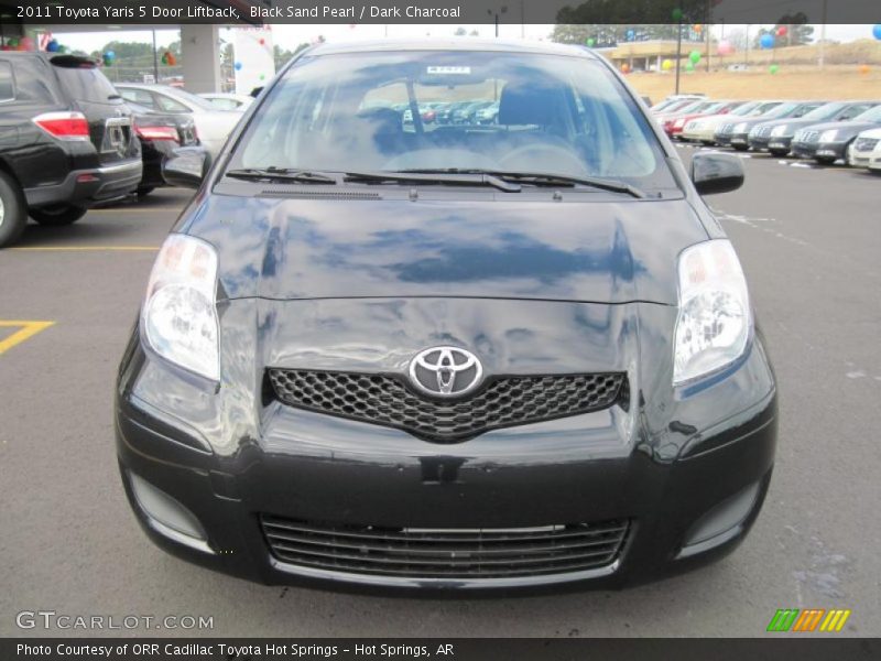 Black Sand Pearl / Dark Charcoal 2011 Toyota Yaris 5 Door Liftback