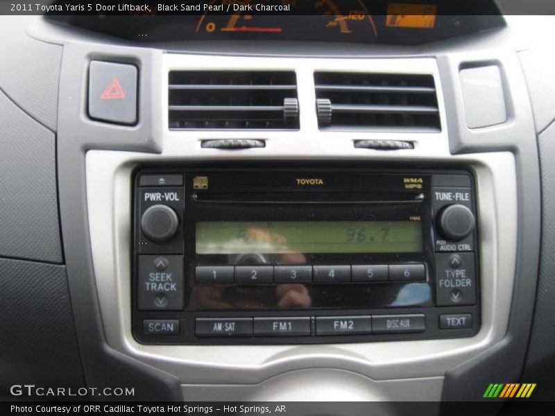 Controls of 2011 Yaris 5 Door Liftback