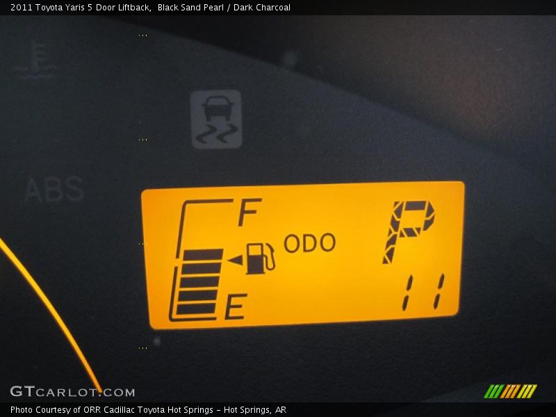 Black Sand Pearl / Dark Charcoal 2011 Toyota Yaris 5 Door Liftback