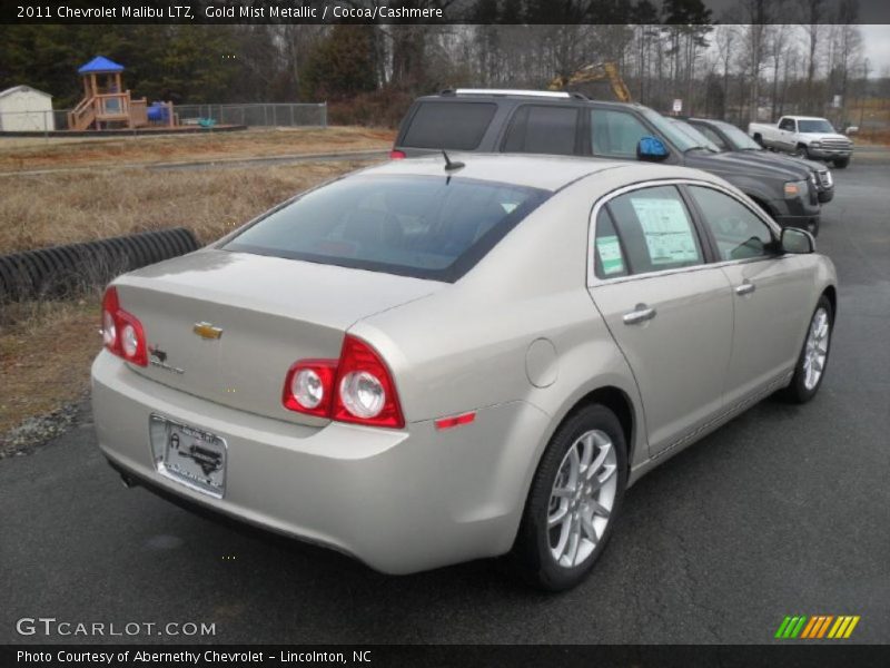 Gold Mist Metallic / Cocoa/Cashmere 2011 Chevrolet Malibu LTZ