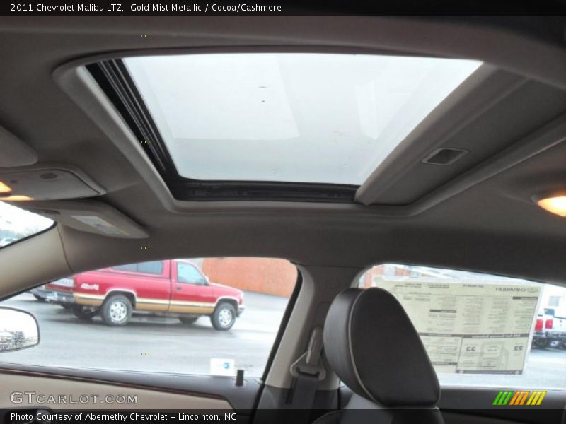 Sunroof of 2011 Malibu LTZ