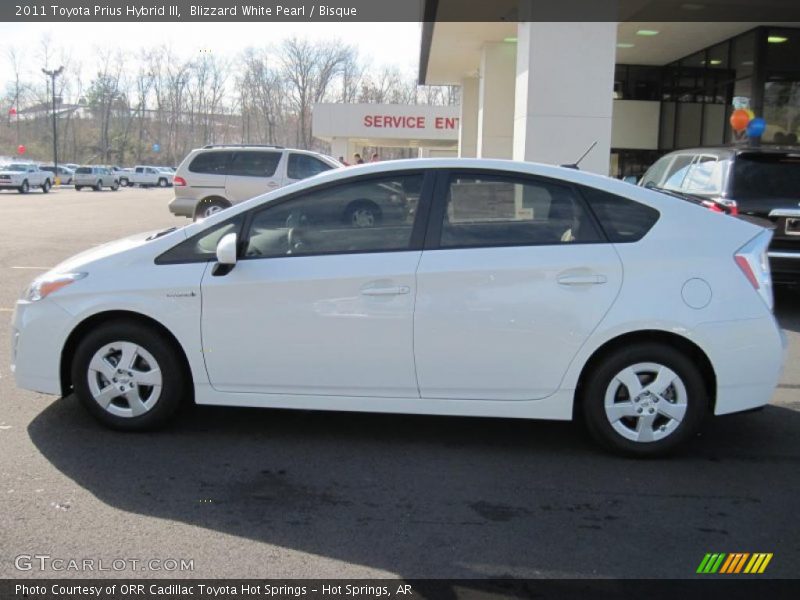 Blizzard White Pearl / Bisque 2011 Toyota Prius Hybrid III