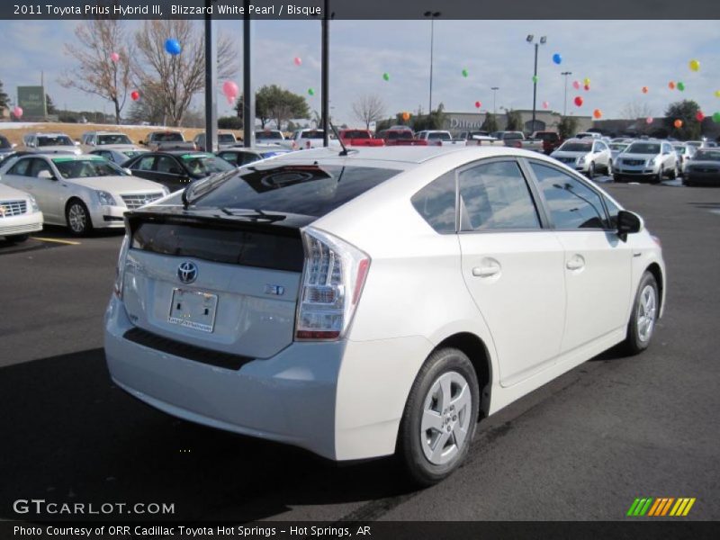 Blizzard White Pearl / Bisque 2011 Toyota Prius Hybrid III