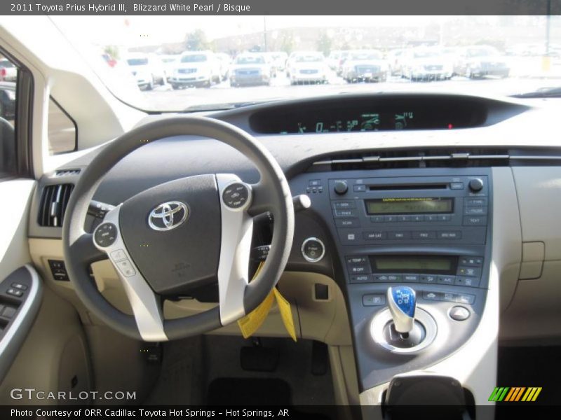 Blizzard White Pearl / Bisque 2011 Toyota Prius Hybrid III
