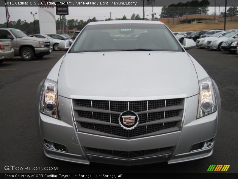 Radiant Silver Metallic / Light Titanium/Ebony 2011 Cadillac CTS 3.6 Sedan