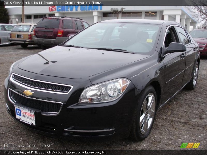 Black Granite Metallic / Ebony 2010 Chevrolet Malibu LT Sedan
