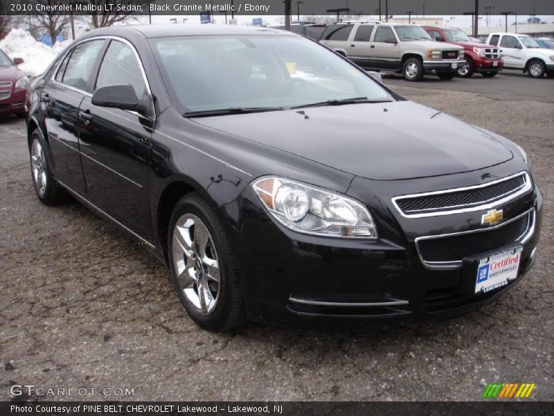 Black Granite Metallic / Ebony 2010 Chevrolet Malibu LT Sedan