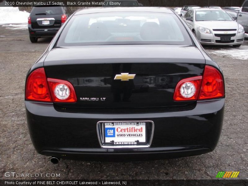Black Granite Metallic / Ebony 2010 Chevrolet Malibu LT Sedan