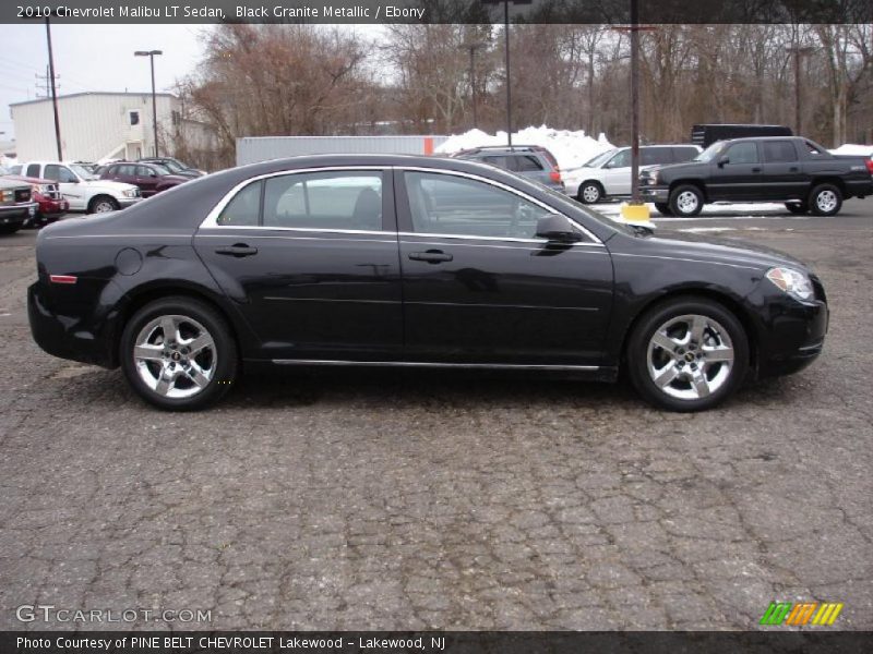 Black Granite Metallic / Ebony 2010 Chevrolet Malibu LT Sedan