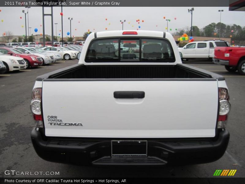 Super White / Graphite Gray 2011 Toyota Tacoma Regular Cab