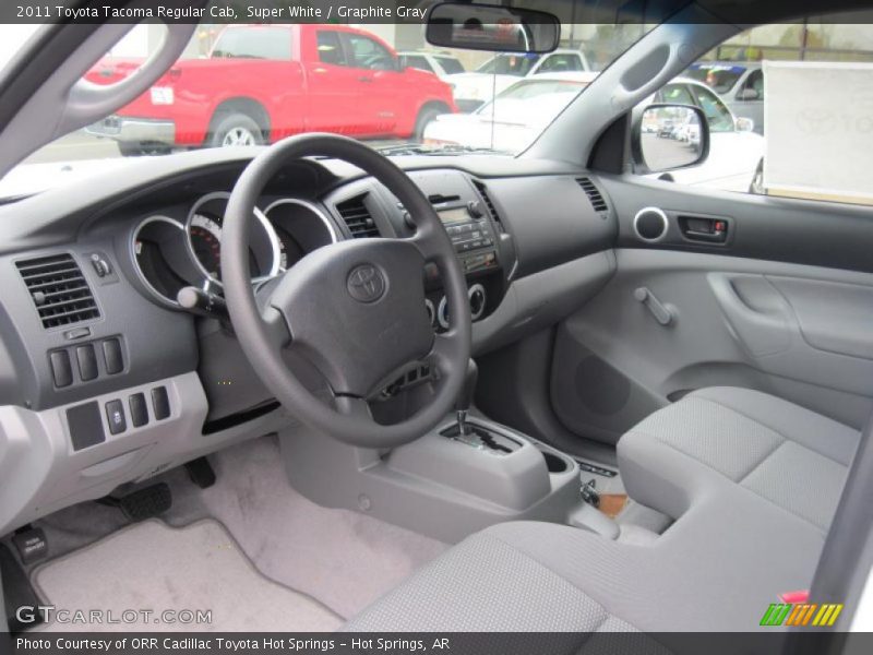  2011 Tacoma Regular Cab Graphite Gray Interior