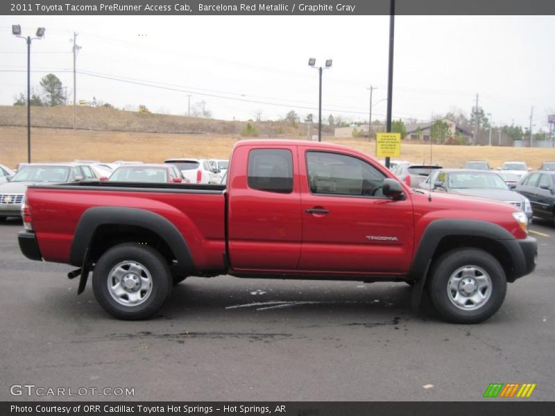 Barcelona Red Metallic / Graphite Gray 2011 Toyota Tacoma PreRunner Access Cab