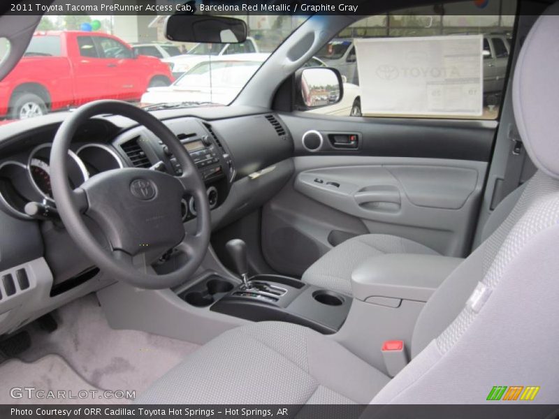  2011 Tacoma PreRunner Access Cab Graphite Gray Interior