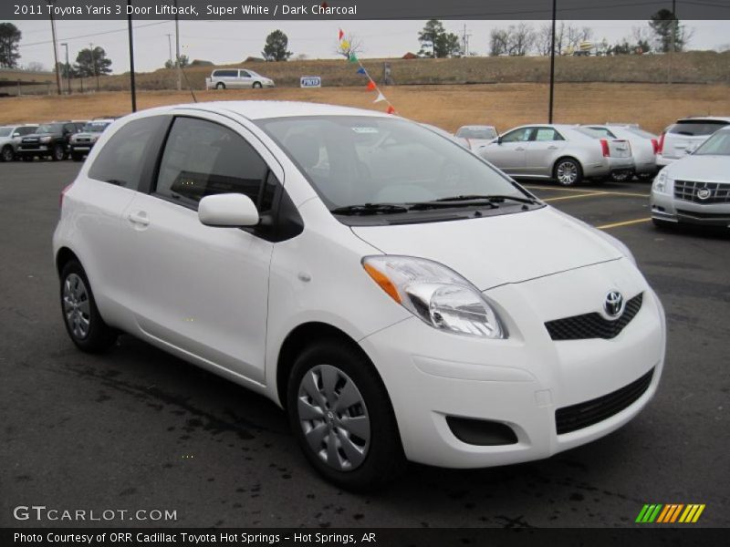 Front 3/4 View of 2011 Yaris 3 Door Liftback