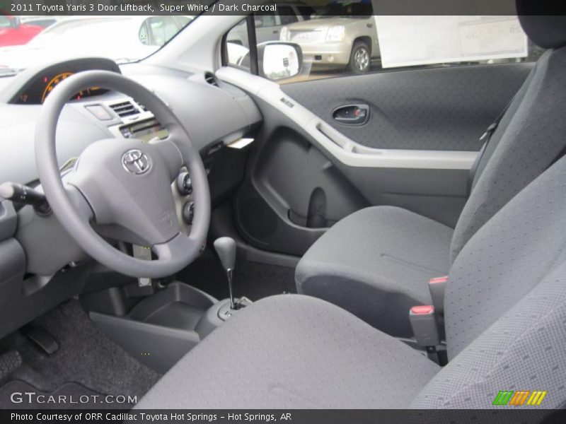  2011 Yaris 3 Door Liftback Dark Charcoal Interior