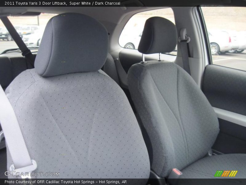 Super White / Dark Charcoal 2011 Toyota Yaris 3 Door Liftback