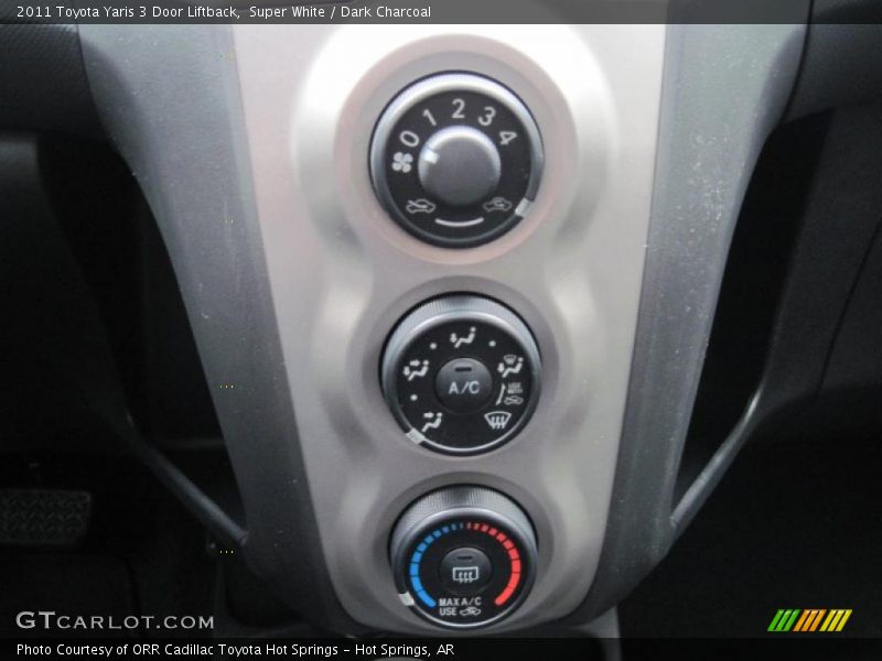 Controls of 2011 Yaris 3 Door Liftback
