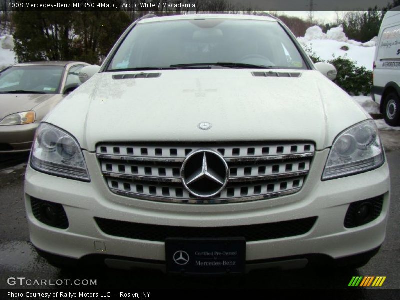 Arctic White / Macadamia 2008 Mercedes-Benz ML 350 4Matic