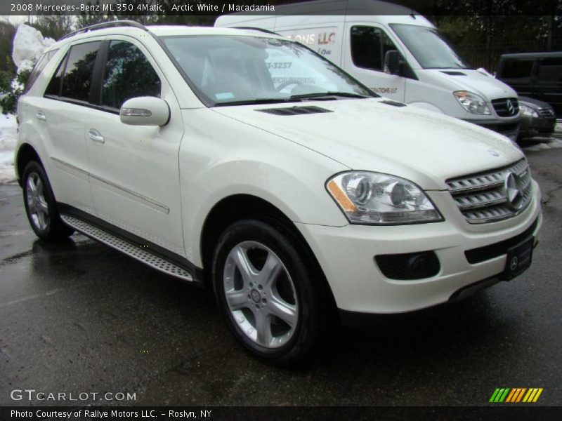 Arctic White / Macadamia 2008 Mercedes-Benz ML 350 4Matic