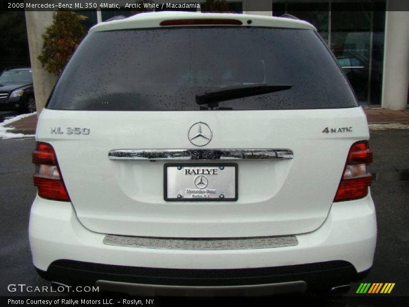 Arctic White / Macadamia 2008 Mercedes-Benz ML 350 4Matic