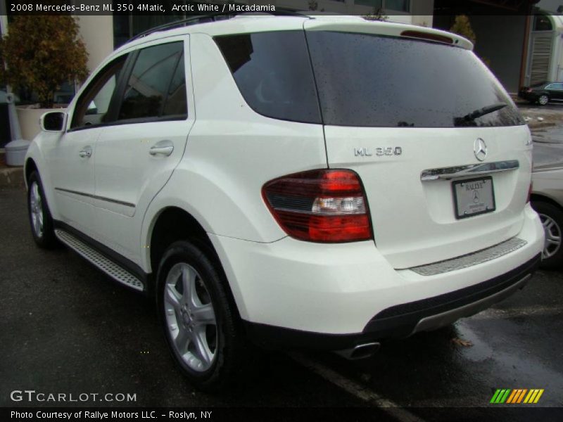 Arctic White / Macadamia 2008 Mercedes-Benz ML 350 4Matic