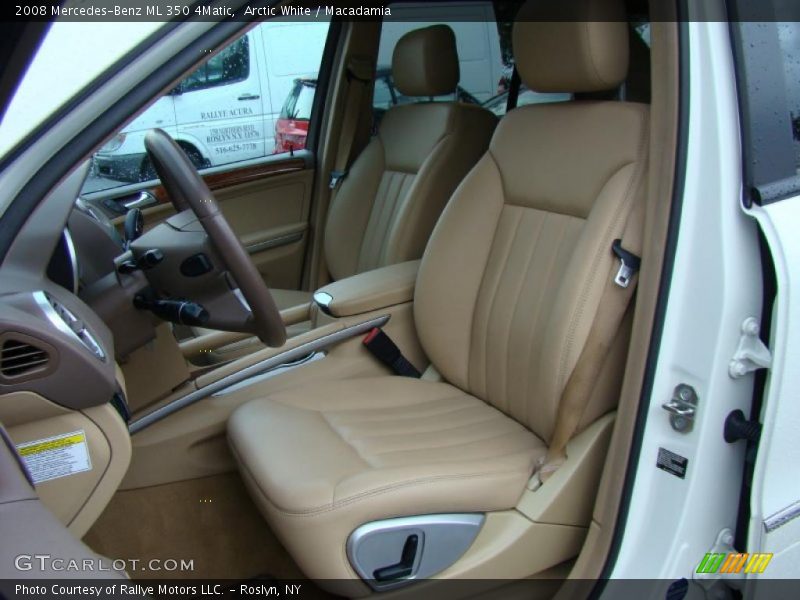 Arctic White / Macadamia 2008 Mercedes-Benz ML 350 4Matic