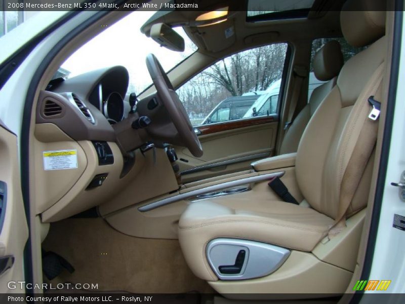Arctic White / Macadamia 2008 Mercedes-Benz ML 350 4Matic