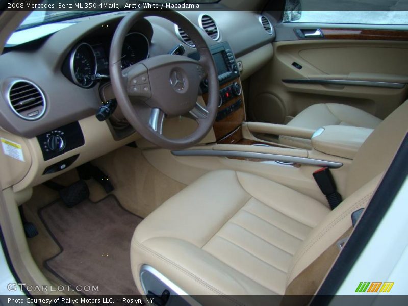 Arctic White / Macadamia 2008 Mercedes-Benz ML 350 4Matic