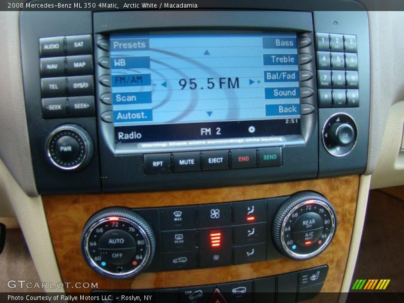 Arctic White / Macadamia 2008 Mercedes-Benz ML 350 4Matic