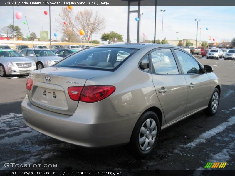 Laguna Sand Beige / Beige 2007 Hyundai Elantra GLS Sedan